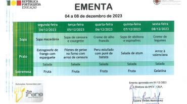 EMENTA DE 04 A 08 DE DEZEMBRO