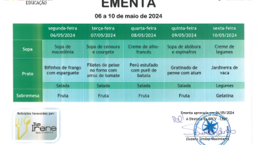 EMENTA DE 06 A 10 DE MAIO