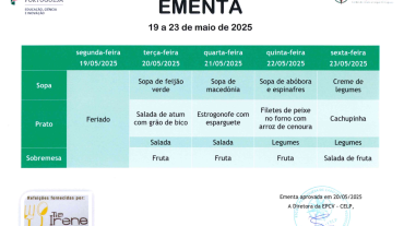 EMENTA DE 19 A 23 DE MAIO