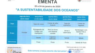 EMENTA DE 20 DE JANEIRO A 24 DE JANEIRO (