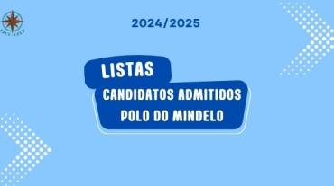Listas de candidatos admitidos - 2024/2025