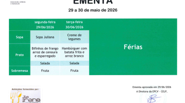 EMENTA DE 29 A 30 DE JUNHO