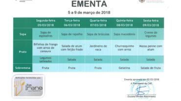 EMENTA DE 5 DE MARÇO A 9 DE MARÇO