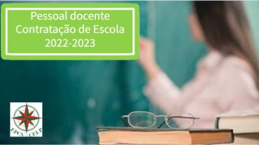 Pessoal Docente - Contratação de Escola 2022-2023