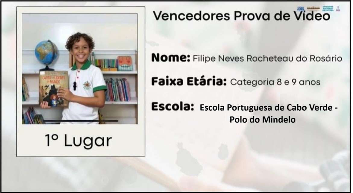 Dois primeiros lugares para a EPCV na final do Concurso Nacional de Leitura - 2026