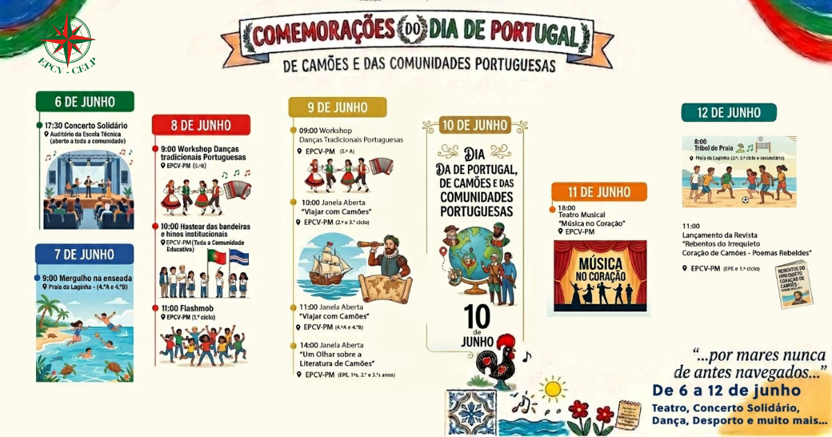 Entre Mares e Palavras: A EPCV Celebra Portugal, Camões e as Comunidades Portuguesas