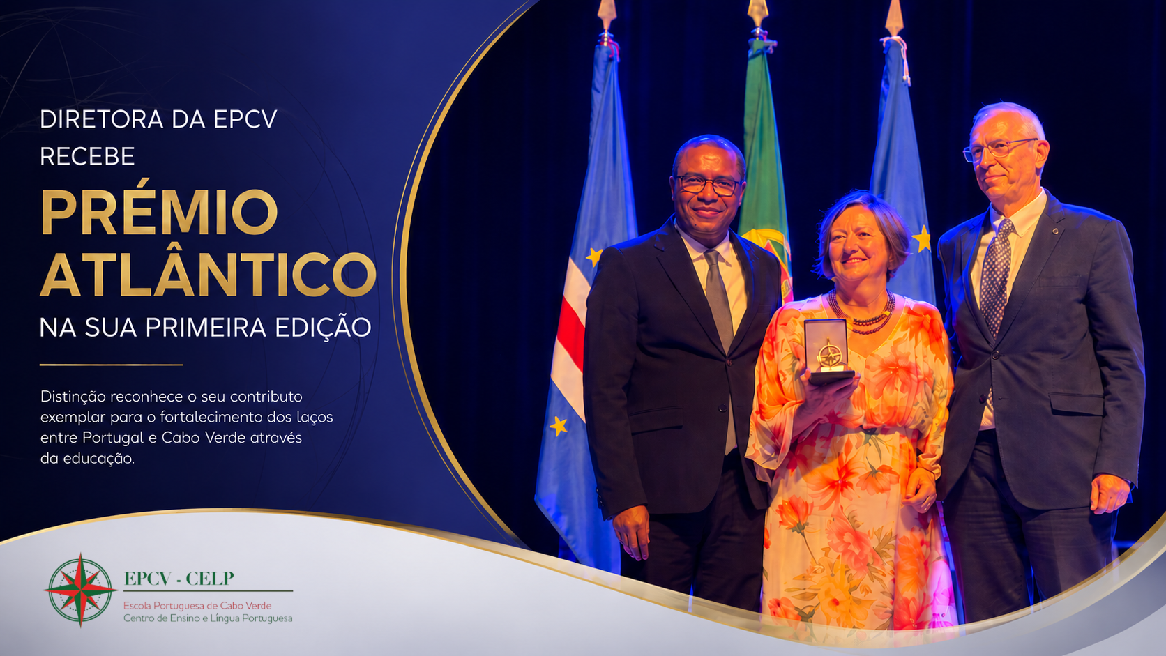 Diretora da EPCV recebe Prémio Atlântico na sua primeira edição