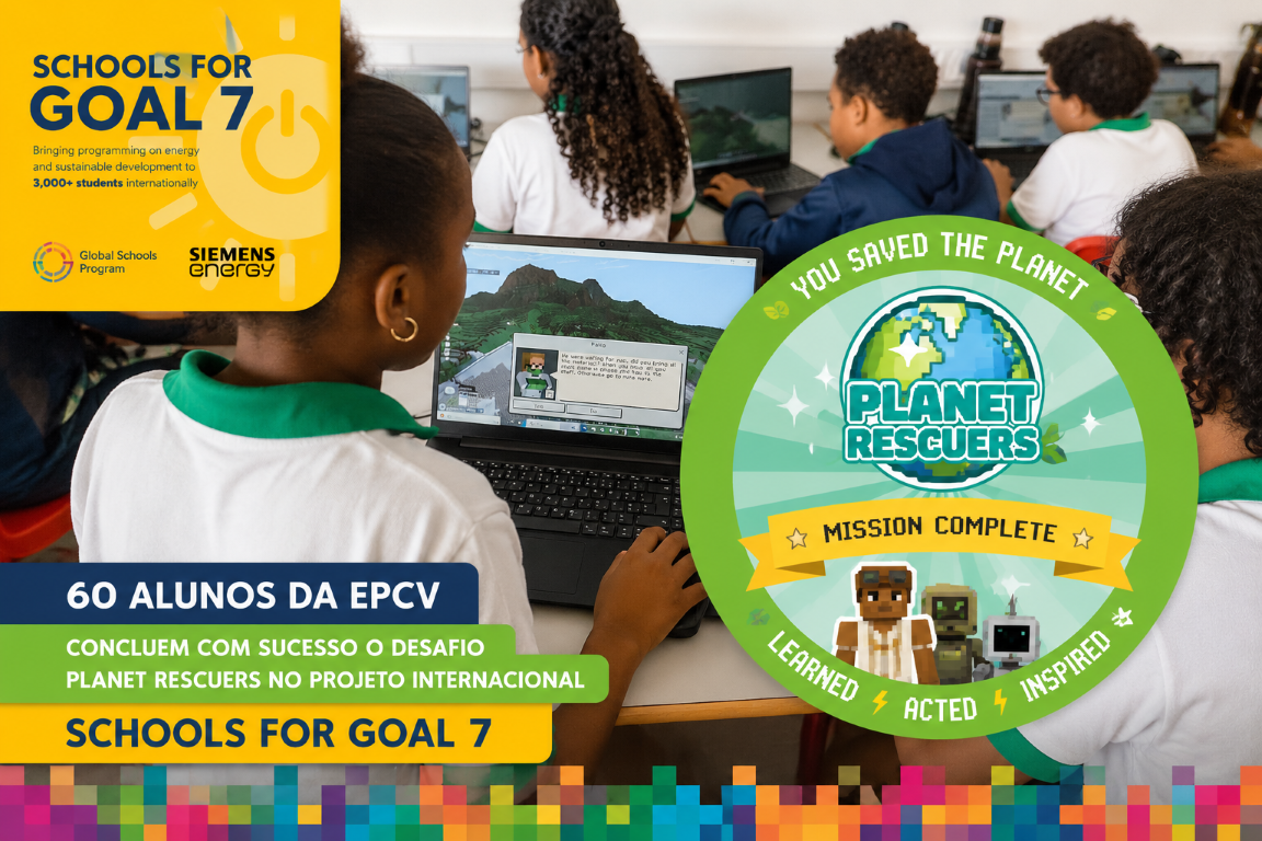 You Saved the Planet: alunos da EPCV concluem com sucesso o desafio Planet Rescuers