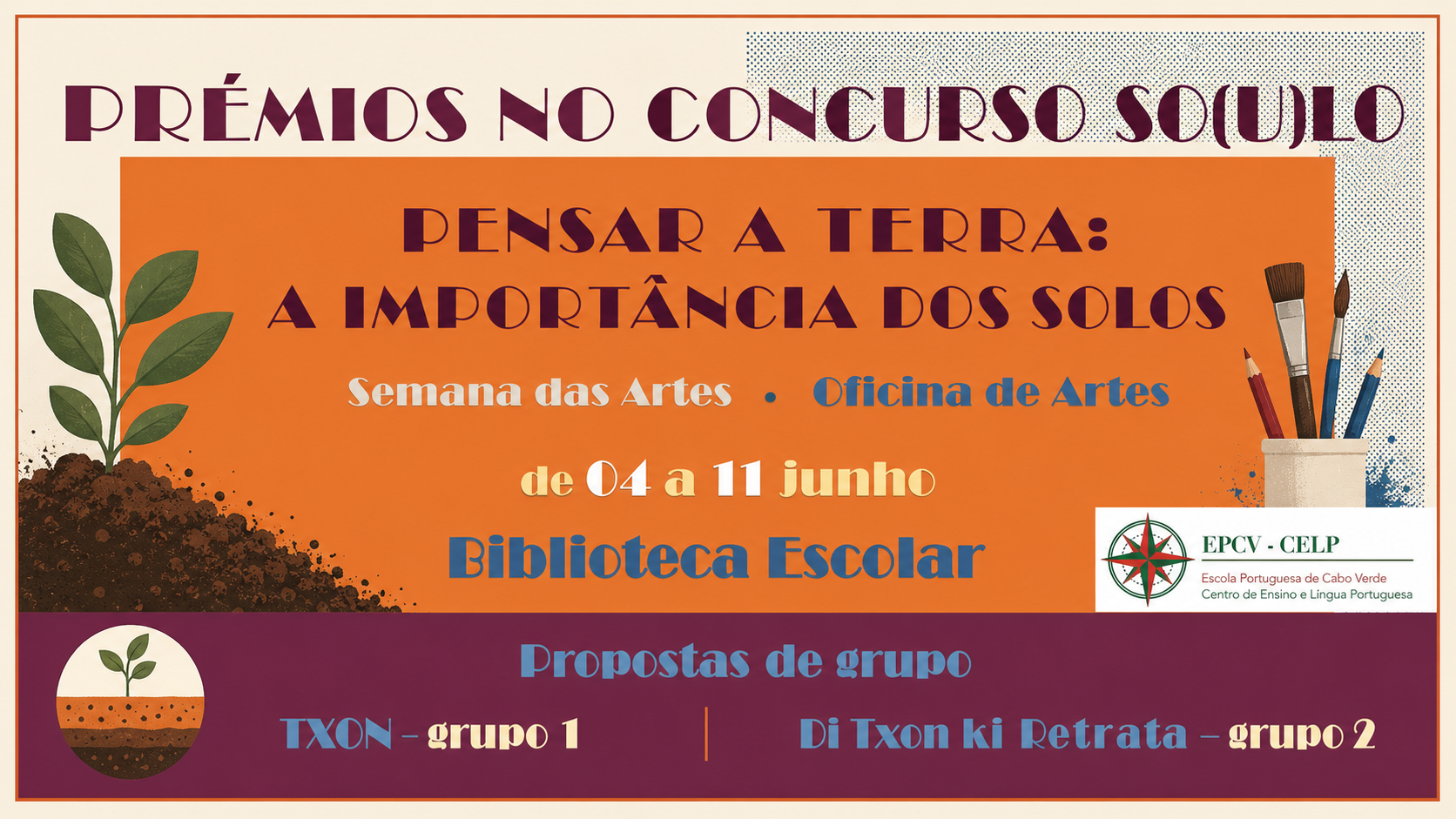Prémios no Concurso-So(U)lo- Pensar a Terra: A importância dos solos