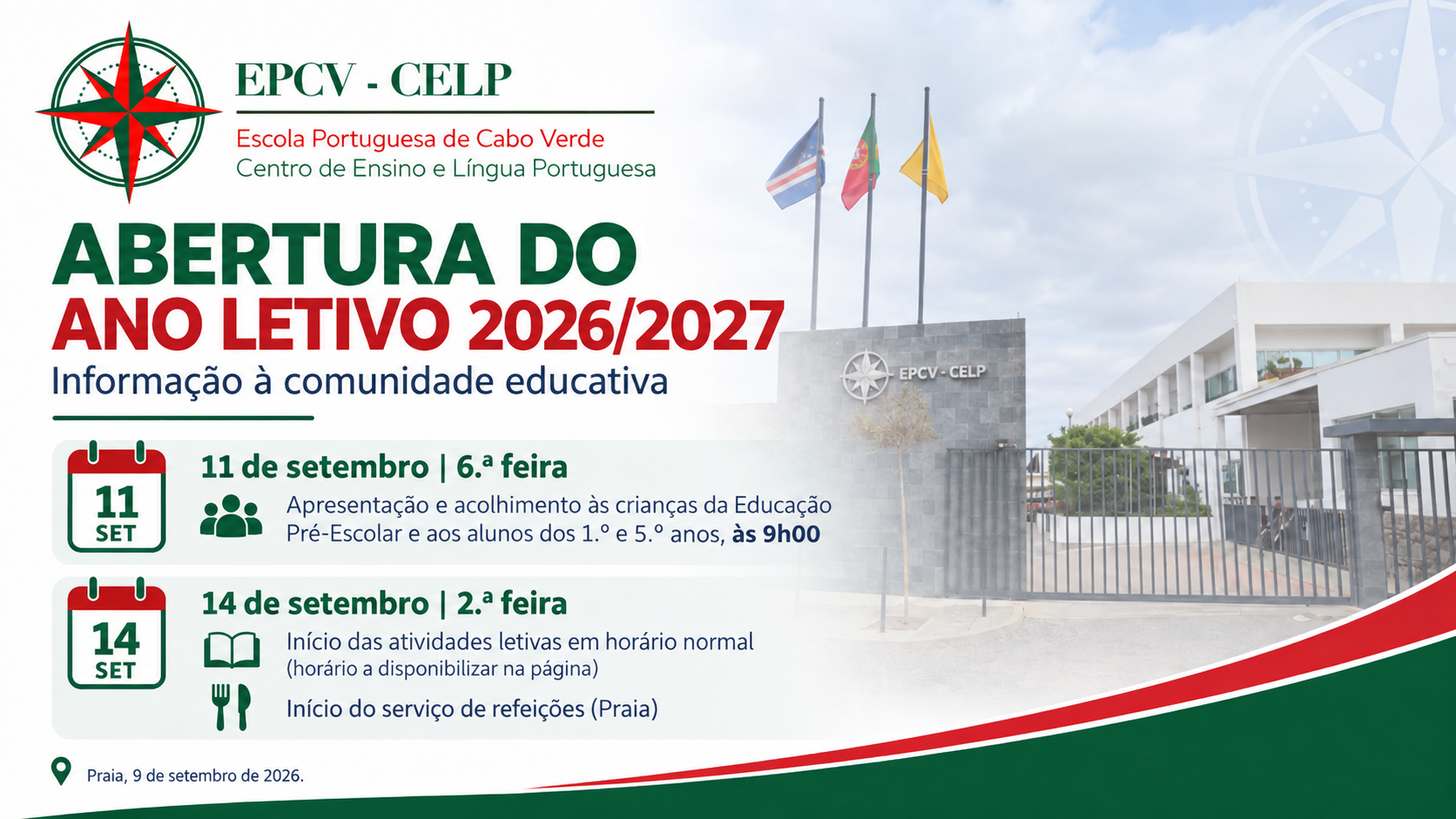 Abertura do Ano Letivo 2026/2027