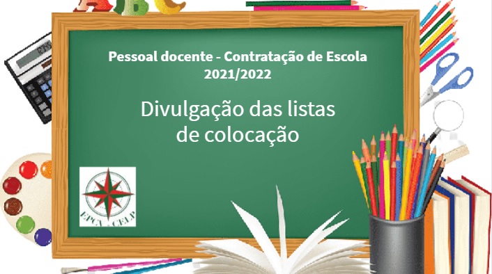 Pessoal Docente - Listas de colocação em Contratação de Escola