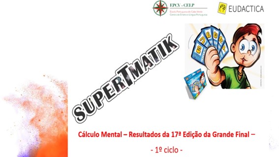 Resultados da 17.ª Grande Final de SuperTMatik-Cálculo Mental - 1.º ciclo (2022/2023)